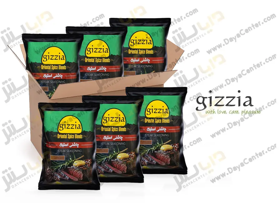 ادویه استیک گیزیا کارتن 25 عددی