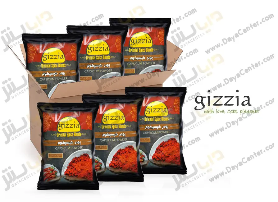 پودر کپسکیوم گیزیا کارتن 25 عددی