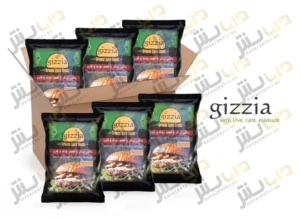 چاشنی برگر با طعم دودی و قارچ گیزیا کارتن 25 عددی