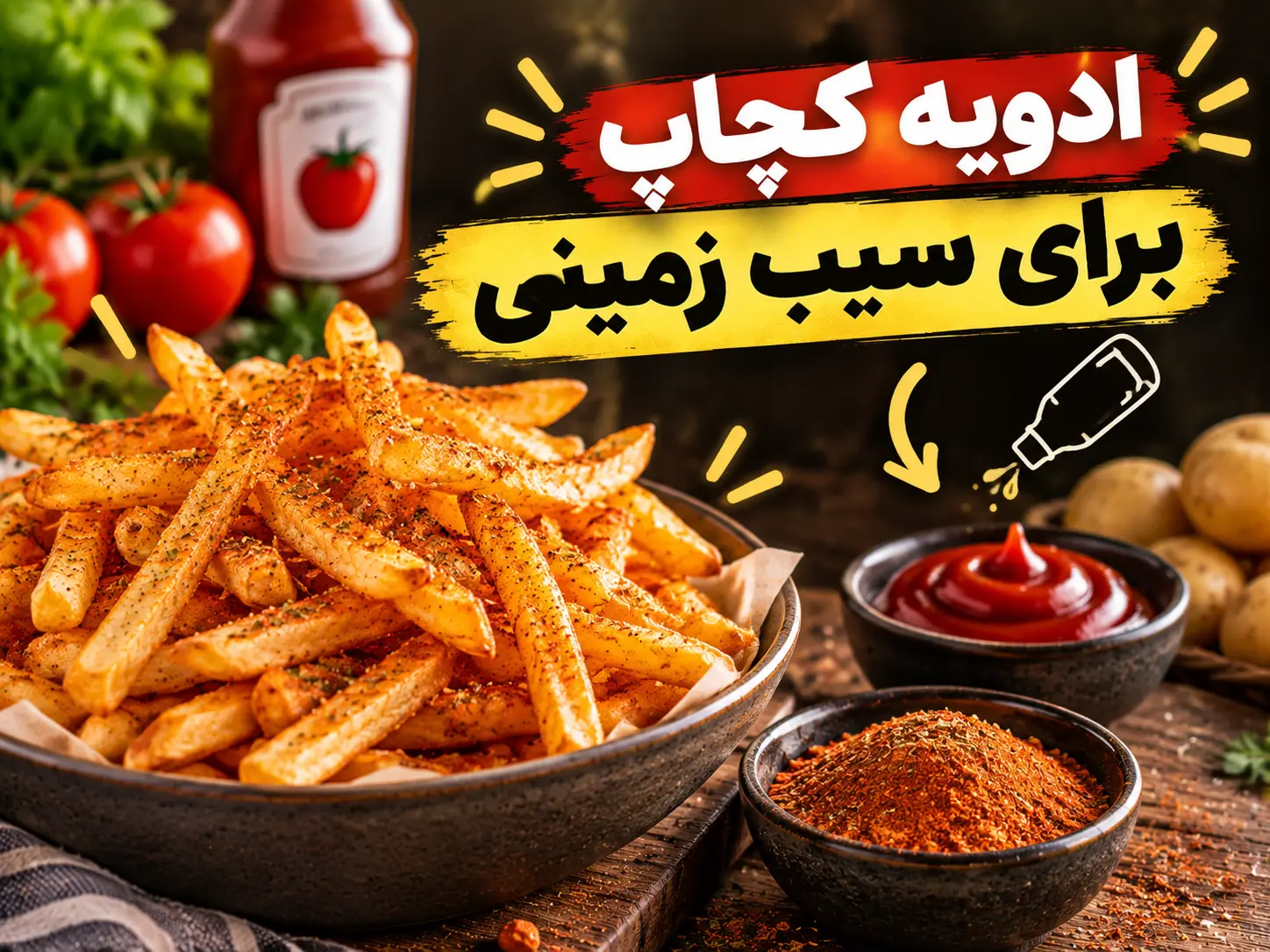 در حال حاضر در حال تماشای این مورد هستید ادویه کچاپ برای سیب زمینی